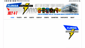 What Floridasupercon.com website looked like in 2018 (5 years ago)