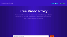 What Freevideoproxy.com website looked like in 2018 (5 years ago)