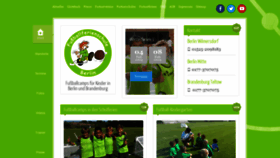 What Fussballschule.berlin website looked like in 2018 (5 years ago)
