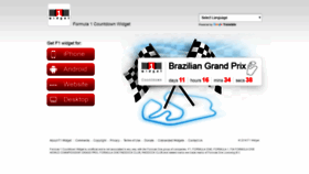 What F1widget.com website looked like in 2018 (5 years ago)