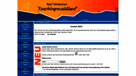 What Faschingswaldlauf.de website looked like in 2018 (5 years ago)