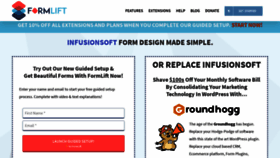 What Formlift.net website looked like in 2018 (5 years ago)