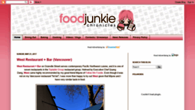 What Foodjunkiechronicles.net website looked like in 2018 (5 years ago)