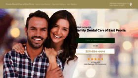 What Familydentalcareeastpeoria.com website looked like in 2018 (5 years ago)