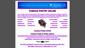 What Famousliteraryworks.com website looked like in 2018 (5 years ago)