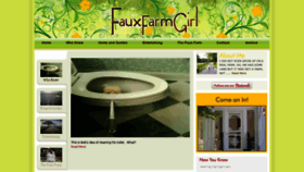 What Fauxfarmgirl.com website looked like in 2018 (5 years ago)