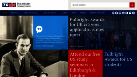 What Fulbright.org.uk website looked like in 2018 (6 years ago)
