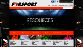 What Forsport.co.uk website looked like in 2018 (5 years ago)
