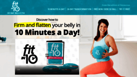 What Fitin10bellyfix.com website looked like in 2018 (5 years ago)
