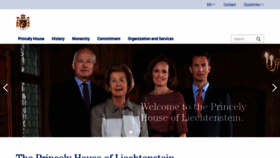 What Fuerstenhaus.li website looked like in 2018 (5 years ago)