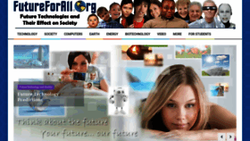 What Futureforall.org website looked like in 2018 (5 years ago)