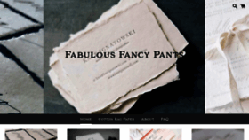 What Fabulousfancypants.com website looked like in 2018 (5 years ago)