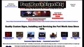 What Fortworthsignsmfg.com website looked like in 2018 (5 years ago)