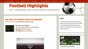 What Footballhighlights247.com website looked like in 2018 (5 years ago)