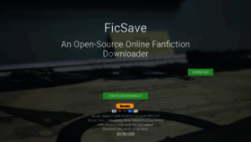 What Ficsave.xyz website looked like in 2018 (5 years ago)