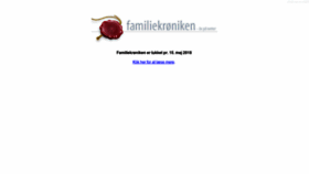 What Familiekroeniken.dk website looked like in 2018 (5 years ago)