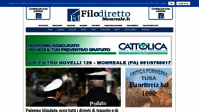 What Filodirettomonreale.it website looked like in 2018 (5 years ago)