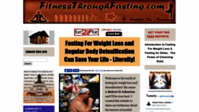 What Fitnessthroughfasting.com website looked like in 2018 (5 years ago)