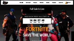 What Fortniteitems.gg website looked like in 2018 (5 years ago)