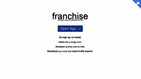 What Franchise.cloud website looked like in 2018 (5 years ago)