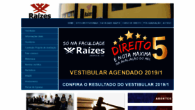 What Faculdaderaizes.edu.br website looked like in 2018 (5 years ago)