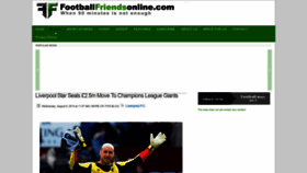 What Footballfriends.squarespace.com website looked like in 2018 (5 years ago)