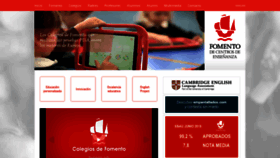 What Fomento.edu website looked like in 2018 (5 years ago)