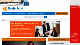 What Foerderland.de website looked like in 2018 (5 years ago)