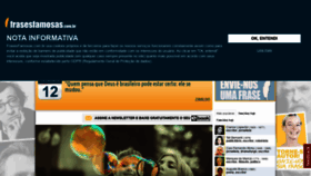 What Frasesfamosas.com.br website looked like in 2018 (5 years ago)