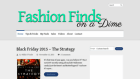What Fashionfindsonadime.com website looked like in 2018 (5 years ago)