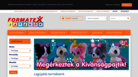What Formatex-jatekok.hu website looked like in 2018 (5 years ago)