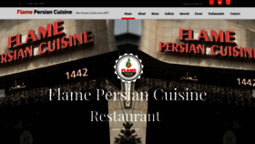 What Flamepersiancuisine.com website looked like in 2018 (5 years ago)