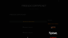 What Freesoccertips.net website looked like in 2018 (5 years ago)
