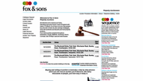 What Foxandsonsauctions.co.uk website looked like in 2018 (5 years ago)