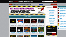 What Freegamesforyourwebsite.com website looked like in 2018 (5 years ago)