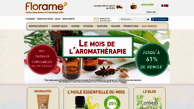 What Florame.com website looked like in 2018 (5 years ago)