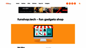 What Funshop.tech website looked like in 2018 (5 years ago)