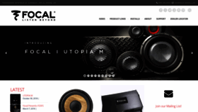 What Focal-america.com website looked like in 2018 (5 years ago)