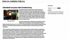 What Feiradacarreirapublica.com.br website looked like in 2018 (5 years ago)