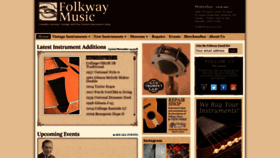What Folkwaymusic.com website looked like in 2018 (5 years ago)