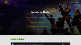 What Fortniteformobile.com website looked like in 2018 (5 years ago)