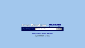 What Freeweather.com website looked like in 2018 (5 years ago)