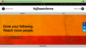 What Followersforme.com website looked like in 2018 (5 years ago)