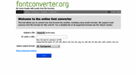 What Fontconverter.org website looked like in 2018 (5 years ago)