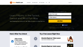 What Filipinopod101.com website looked like in 2018 (5 years ago)