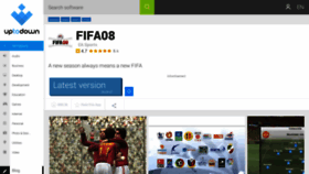 What Fifa08.en.uptodown.com website looked like in 2018 (5 years ago)