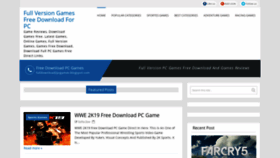What Fulldownload2pcgames.blogspot.com website looked like in 2018 (5 years ago)