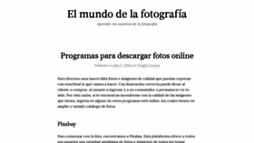 What Fotozone.es website looked like in 2018 (5 years ago)