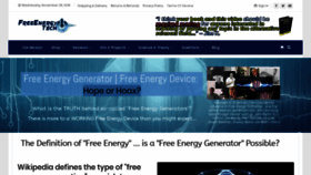 What Freeenergy.tech website looked like in 2018 (5 years ago)
