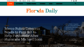 What Floridadaily.com website looked like in 2018 (5 years ago)